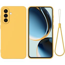 Mobigear Rubber Touch Samsung Galaxy A56 Siliconen Hoesje Backcover - Geel