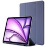 Mobigear Tri-Fold Gel iPad Air 13 Inch (2024) Hoes TPU,Kunstleer Bookcase + Stylus Houder - Paars