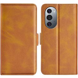 Mobigear Slim Magnet Motorola Edge X30 Hoesje Bookcase Portemonnee - Cognac