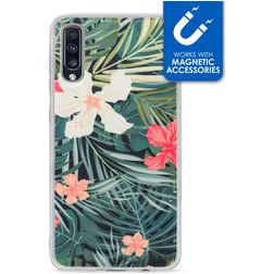 My Style Magneta Samsung Galaxy A70 Hoesje Flexibel TPU Backcover - Black Jungle