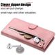 Mobigear Zipper iPhone 17 Pro Hoesje Bookcase Portemonnee - Roségoud