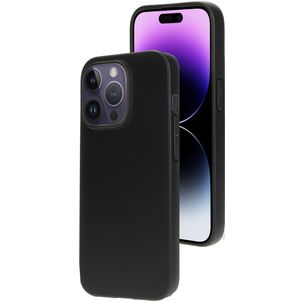 Mobiparts Classic iPhone 14 Pro Hoesje Flexibel TPU Backcover - Matt Black