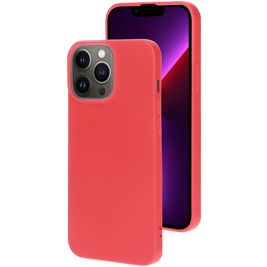 Mobiparts iPhone 13 Pro Max Siliconen Hoesje Backcover - Scarlet Red Mobiparts iPhone 13 Pro Max Siliconen Hoesje Backcover - Scarlet Red