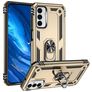 Mobigear Armor Ring Samsung Galaxy M23 Hoesje Hardcase Backcover Shockproof met Ringhouder - Goud