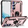 Mobigear Armor Ring Samsung Galaxy S23 Hoesje Hardcase Backcover Shockproof met Ringhouder - Roségoud