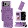 Mobigear Sunflower iPhone 17 Pro Max Hoesje Bookcase Portemonnee - Paars
