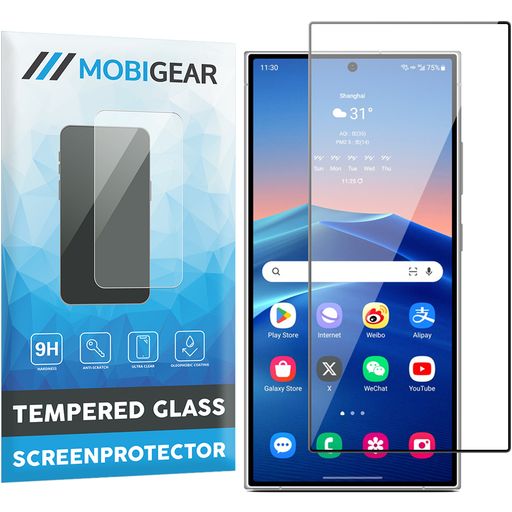 Mobigear Premium Samsung Galaxy S24 Ultra Glazen Screenprotector - Case Friendly