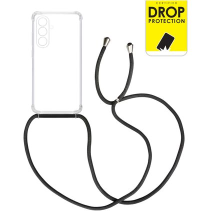 My Style Loop Doorzichtig Samsung Galaxy S23 FE Flexibel TPU Hoesje met koord - Transparant