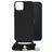 Mobilize Lanyard Gelly iPhone 14 Plus Flexibel TPU Hoesje met koord - Zwart