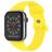 Mobigear Sport Dual Siliconen Apple Watch Bandje Druksluiting - 49/46/45/44 mm - Geel