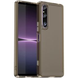Mobigear Crystal Sony Xperia 1 V Hoesje Hardcase Backcover Shockproof - Grijs