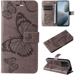 Mobigear Butterfly Xiaomi 14T Hoesje Bookcase Portemonnee - Grijs