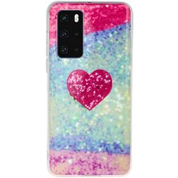 Mobigear Design Huawei P40 Hoesje Flexibel TPU Backcover - Hartjes