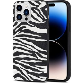 Mobigear Safari iPhone 14 Pro Max Hoesje Flexibel TPU Backcover - Zebra