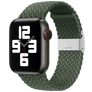 Mobigear Braided Nylon Apple Watch Bandje Klemsluiting - 42/41/40/38 mm - Olive