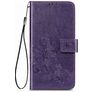 Mobigear Clover Samsung Galaxy M51 Hoesje Bookcase Portemonnee - Paars