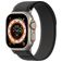 Dux Ducis YJ Nylon Apple Watch Bandje Klittenbandsluiting - 49/46/45/44 mm - Zwart