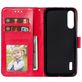 Mobigear Flowers Xiaomi Mi A3 Hoesje Bookcase Portemonnee - Rood