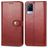 Mobigear Snap Button Vivo V21 Hoesje Bookcase Portemonnee - Rood