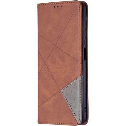 Mobigear Rhombus Slim Xiaomi 11T Hoesje Bookcase - Bruin