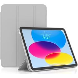 Mobigear Tri-Fold Gel iPad 11 (2025) Hoes TPU,Kunstleer Bookcase - Grijs