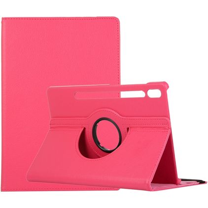 Mobigear DuoStand Samsung Galaxy Tab S9 Plus Hoes Draaibare Bookcase - Magenta