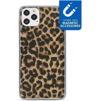 My Style Magneta iPhone 12 Pro Hoesje Flexibel TPU Backcover - Leopard