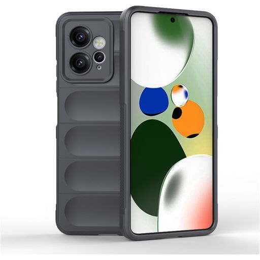 Mobigear Bumpy Xiaomi Redmi Note 12 Hoesje Flexibel TPU Backcover - Charcoal