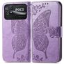 Mobigear Butterfly POCO C40 Hoesje Bookcase Portemonnee - Paars