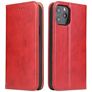 Fierre Shann Art iPhone 12 Hoesje Bookcase Portemonnee - Rood