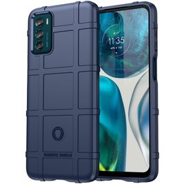 Mobigear Rugged Shield Motorola Moto G42 Hoesje Flexibel TPU Backcover Shockproof - Blauw