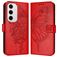 Mobigear Butterfly Samsung Galaxy S24 FE Hoesje Bookcase Portemonnee - Rood