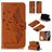 Mobigear Feather iPhone 11 Hoesje Bookcase Portemonnee - Bruin