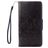 Mobigear Flowers iPhone 7 Hoesje Bookcase Portemonnee - Zwart