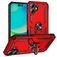 Mobigear Armor Ring iPhone 17 Hoesje Hardcase Backcover Shockproof met Ringhouder - Rood