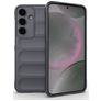 Mobigear Bumpy Samsung Galaxy S25 Plus Hoesje Flexibel TPU Backcover - Grijs