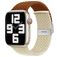 Mobigear Braided Dual Nylon Apple Watch Bandje Klemsluiting - 49/46/45/44 mm - Bruin / Sterrenlicht