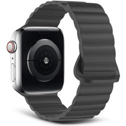 Decoded Traction Loop Siliconen Apple Watch Bandje Magneetsluiting - 49/46/45/44 mm - Zwart