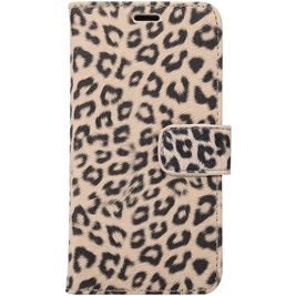 Mobigear Leopard iPhone X Hoesje Bookcase Portemonnee - Bruin