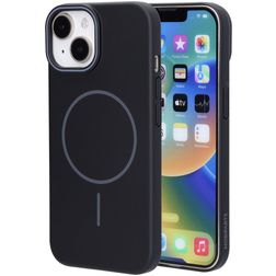 Mobiparts Slim Line iPhone 15 MagSafe Hoesje Hardcase Backcover - Onyx Black