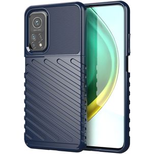 Mobigear Groove Xiaomi Mi 10T Hoesje Flexibel TPU Backcover - Blauw