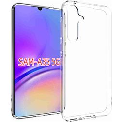Mobigear Basics Doorzichtig Samsung Galaxy A35 Hoesje Flexibel TPU Backcover - Transparant