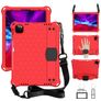 Mobigear HexStrap iPad Air 11 Inch (2025) Hoes EVA Schuim Backcover + Schouderband - Rood