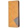 Mobigear Rhombus Slim Xiaomi Redmi Note 11T Hoesje Bookcase - Cognac