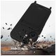 Mobigear Lanyard Card iPhone 16 Plus Siliconen Hoesje met koord en Pasjeshouder - Zwart