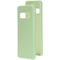 Mobiparts Samsung Galaxy S10 Siliconen Hoesje Backcover - Pistache Green