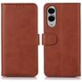 Mobigear Wallet Samsung Galaxy S25 Edge Hoesje Bookcase Portemonnee - Bruin