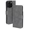 Mobiparts Classic Wallet MagSafe iPhone 16 Pro Hoesje Bookcase Portemonnee - Granite Grey