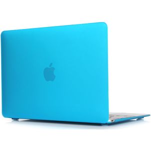 Mobigear Matte MacBook 12 Inch (2015-2017) Hoes Hardshell Laptopcover MacBook Case - Blauw - Model A1534