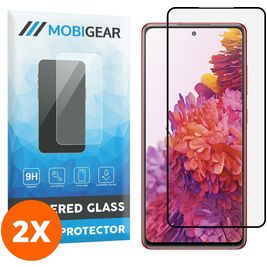 Mobigear Curved Samsung Galaxy S20 FE Glazen Screenprotector - Case Friendly - Zwart (2-Pack)